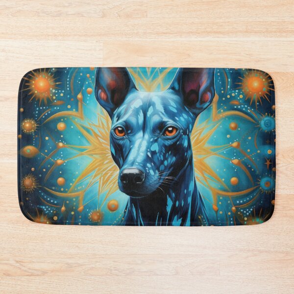 Item preview, Xoloitzcuintle Mexican Hairless Dogs Xolo Dogs Art in Old Retro Vintage designed and sold by WallyPink.