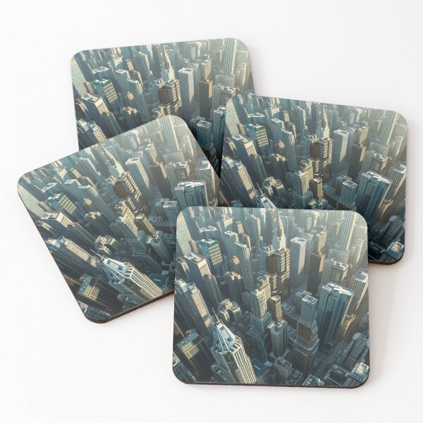 Item preview, Stunning Art Landscape Realism Painting Future Cityscapes C117-01 designed and sold by MPCFICTION.