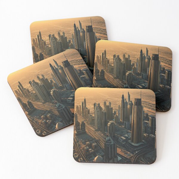 Item preview, Stunning Art Landscape Realism Painting Future Cityscapes C117-02 designed and sold by MPCFICTION.