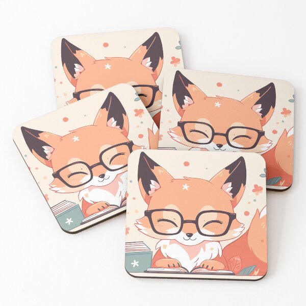 Item preview, Happy Book Lover Fox designed and sold by SweetClicks123.