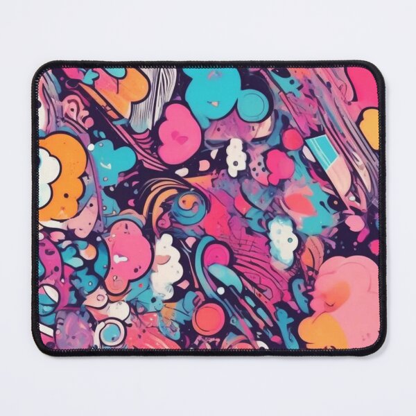 Item preview, Psychedelic Kawaii, Abstract Expressionism, Digital Art designed and sold by Burn-Ego.
