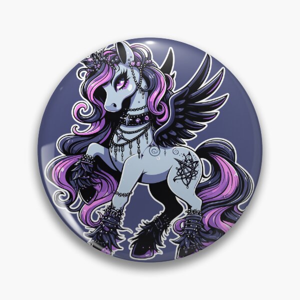 Artikelvorschau, Kawaii Gothic Einhorn entworfen und verkauft von Fregoli 2D.