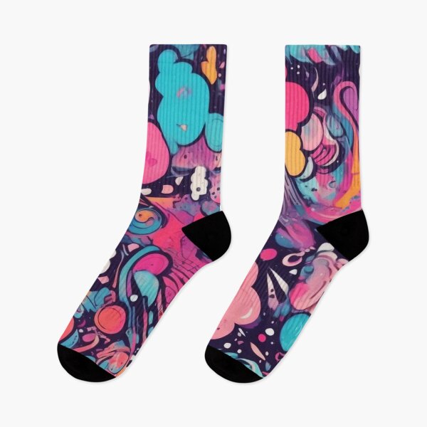 Item preview, Psychedelic Kawaii, Abstract Expressionism, Digital Art designed and sold by Burn-Ego.
