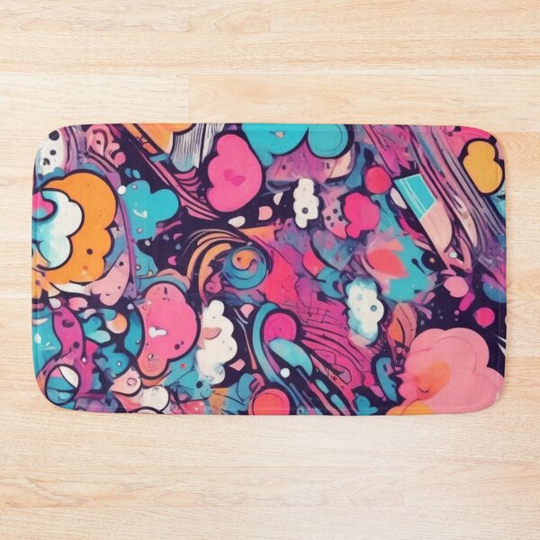 Item preview, Psychedelic Kawaii, Abstract Expressionism, Digital Art designed and sold by Burn-Ego.