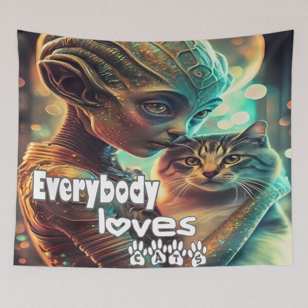 Item preview, Everybody Loves Cats designed and sold by Surreallytee.