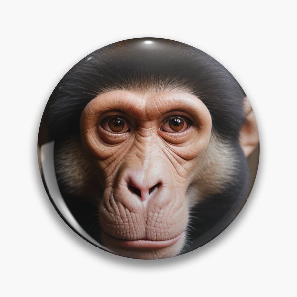 Item preview, monkey with suit and elegant hat designed and sold by Zooartia.