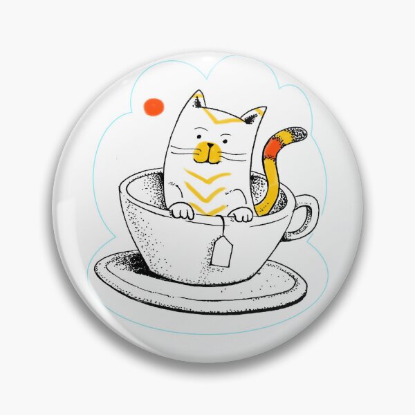 Item preview,  Cute tea kitty  designed and sold by Paintbase.