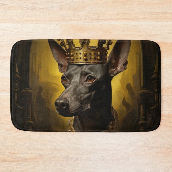 Item preview, Xoloitzcuintle Mexican Hairless Dogs Xolo Dogs Art in Old Retro Vintage designed and sold by WallyPink.