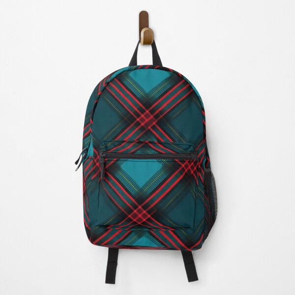 Item preview, Modern Tartan Turquoise and Red designed and sold by Meeheemaha.