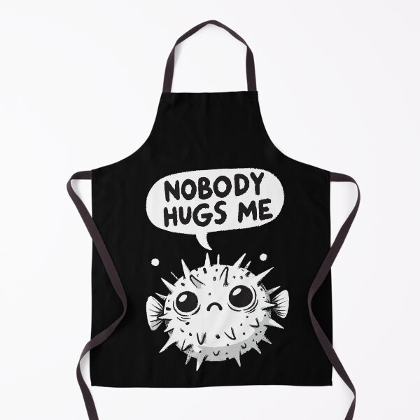 Item preview, Nobody Hugs Me Sad Pufferfish designed and sold by DoodleDashShop.