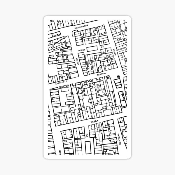 Item preview, Map of the middle of Salem, MA designed and sold by prettykokopuff.