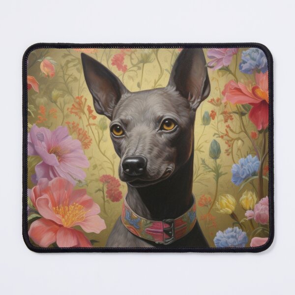 Item preview, Xoloitzcuintle Mexican Hairless Dogs Xolo Dogs Art in Old Retro Vintage designed and sold by WallyPink.