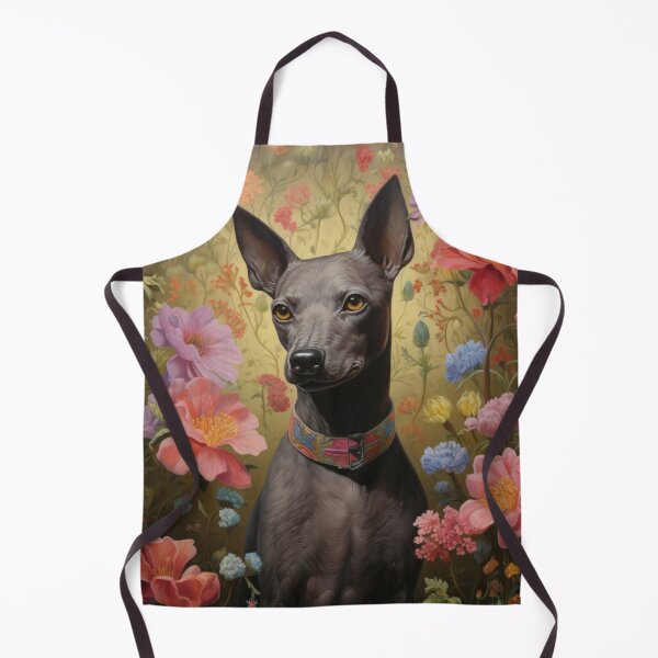 Item preview, Xoloitzcuintle Mexican Hairless Dogs Xolo Dogs Art in Old Retro Vintage designed and sold by WallyPink.