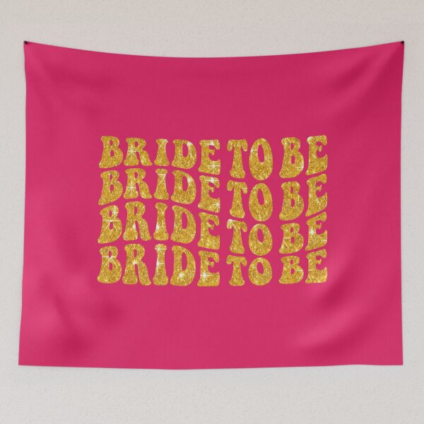 Item preview, Bride to Be Gold Glitter Repeated Text designed and sold by sweetbelle.