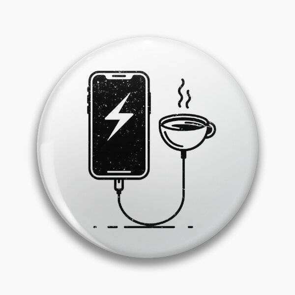 Item preview, Caffeine Charge - Energize Your Day with Coffee Power designed and sold by MnDShirts.