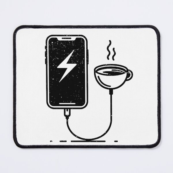 Item preview, Caffeine Charge - Energize Your Day with Coffee Power designed and sold by MnDShirts.