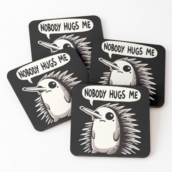 Item preview, Nobody Hugs me Sad Echidna designed and sold by DoodleDashShop.