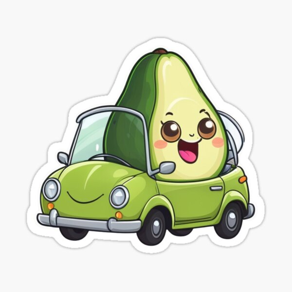 Item preview, Avocado in a Car  designed and sold by BeagleDesigns.