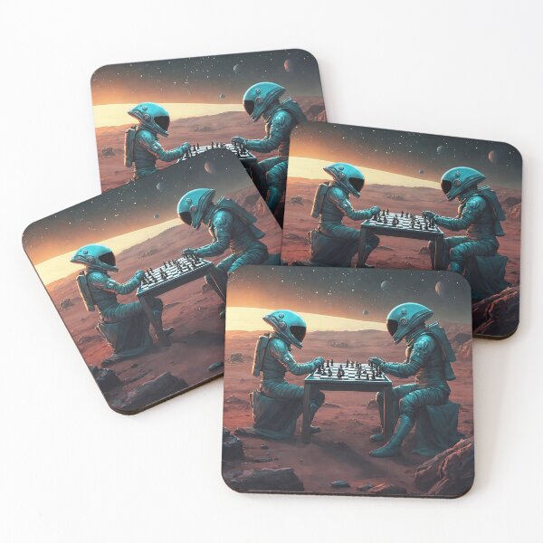 Item preview, Aliens playing chess in space designed and sold by eli-test.