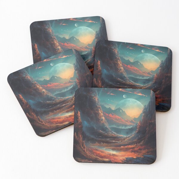 Item preview, Otherworldly Delight: A Stunning Art Print of a Mystical Planet's Natural Beauty designed and sold by GiveMeMood.