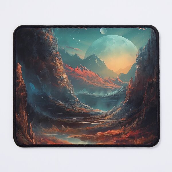 Item preview, Otherworldly Delight: A Stunning Art Print of a Mystical Planet's Natural Beauty designed and sold by GiveMeMood.
