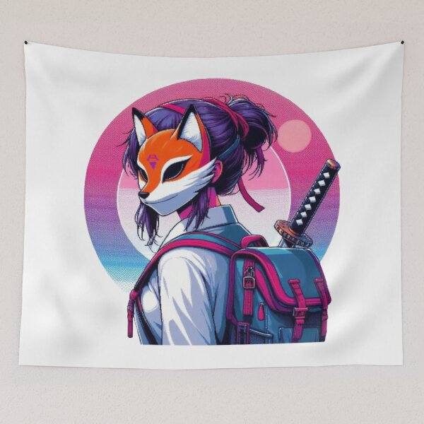 Item preview, Ninja Foxy Masked Girl designed and sold by DakaPixelArt.