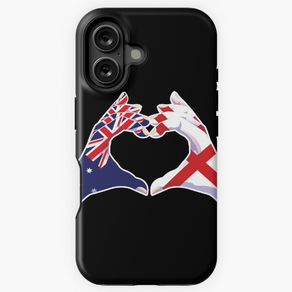Aperçu de l'œuvre Anglais Angleterre Australien Australie Amour Coeur Paix créée et vendue par FlagX.