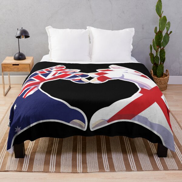 Item preview, English England Australian Australia Love Heart Peace designed and sold by FlagX.
