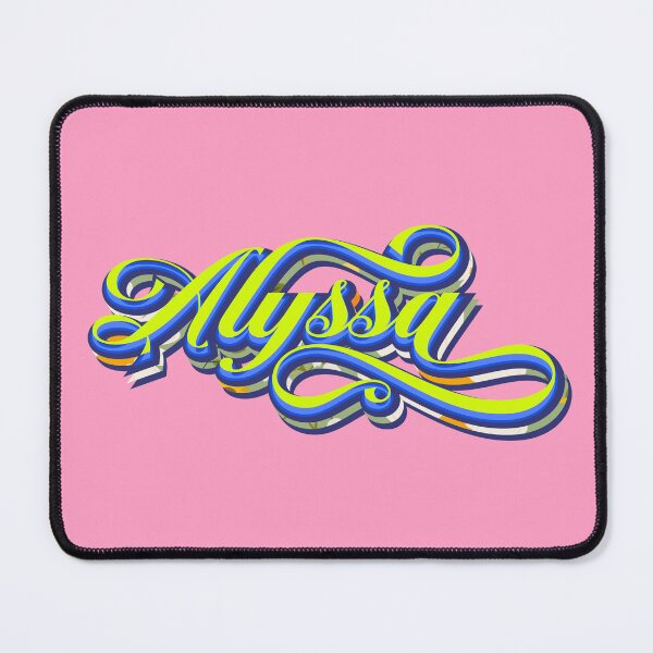 Item preview, Alyssa | The Name Alyssa | Floral Typography designed and sold by Leo-Stride.