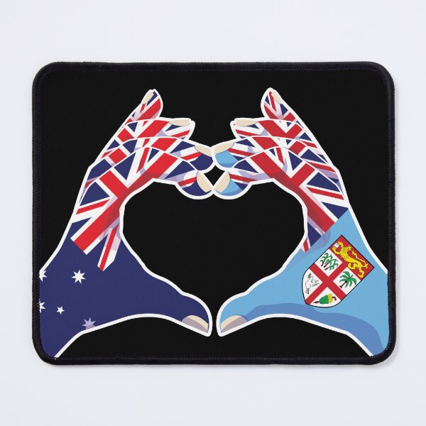 Item preview, Fiji Fijian Australian Australia Love Heart Peace designed and sold by FlagX.