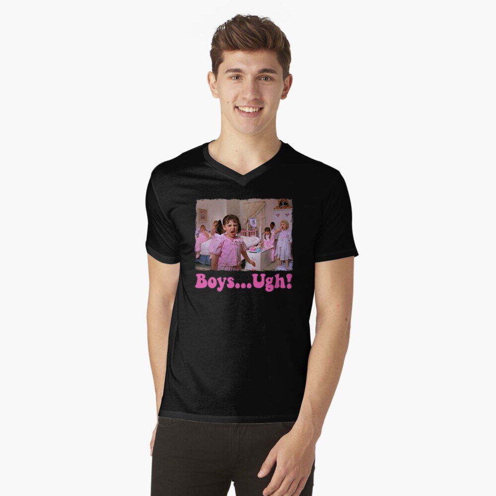 Vista previa del artículo con la obra «Camiseta de cuello en V», diseñado y vendido por ModishElegance.