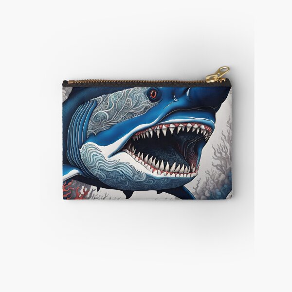 Item preview, Zentangle Megalodon Shark designed and sold by Bright-Moonrise.