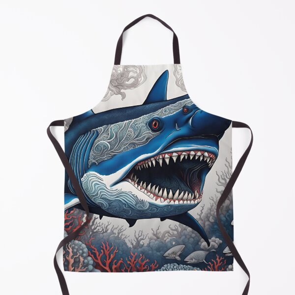Item preview, Zentangle Megalodon Shark designed and sold by Bright-Moonrise.