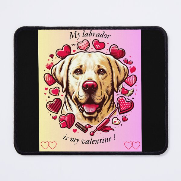 Item preview, My labrador is my valentine ! designed and sold by ZingZest.