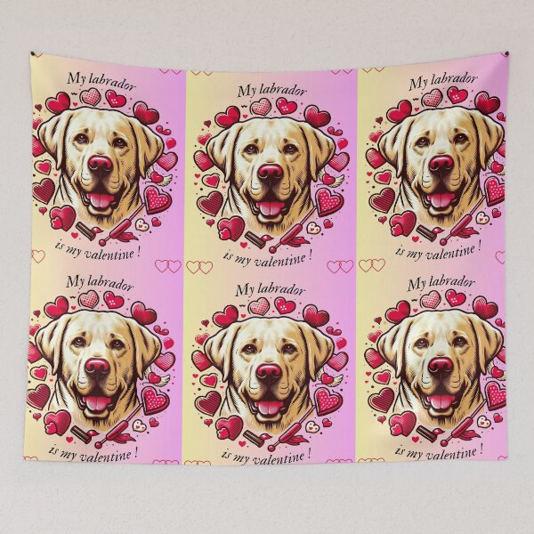 Item preview, My labrador is my valentine ! designed and sold by ZingZest.
