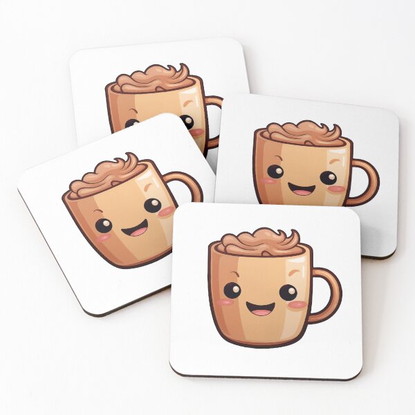 Item preview, Happy Coffee Cup Cartoon designed and sold by Kitty Nut House.