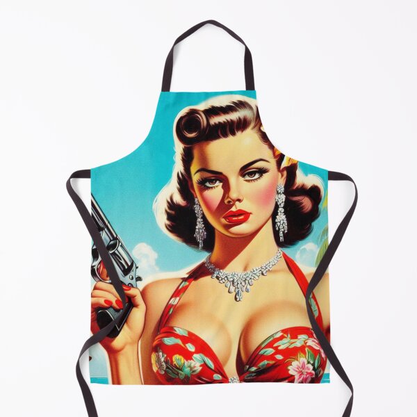 Item preview, Vintage Summer Pulp Girl designed and sold by PulpVintage.