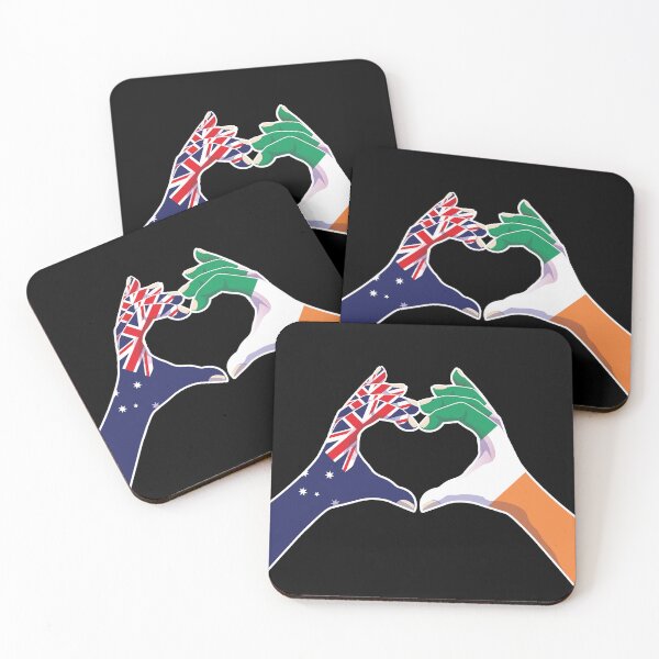 Item preview, Ireland Irish Australian Australia Love Heart Peace designed and sold by FlagX.