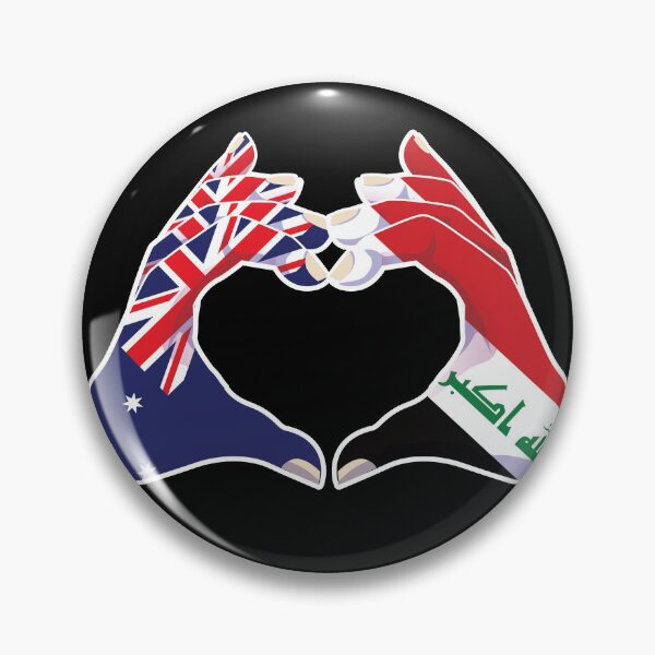 Item preview, Iraq Iraqi Australian Australia Love Heart Peace designed and sold by FlagX.
