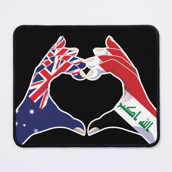 Item preview, Iraq Iraqi Australian Australia Love Heart Peace designed and sold by FlagX.