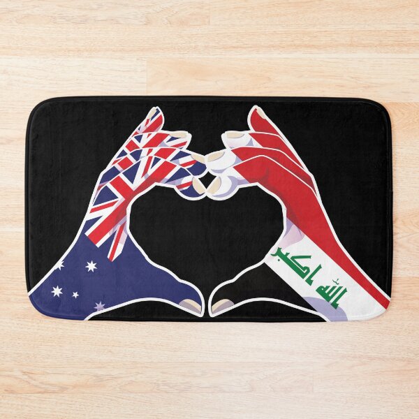 Item preview, Iraq Iraqi Australian Australia Love Heart Peace designed and sold by FlagX.