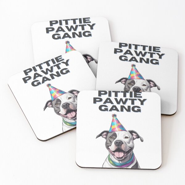 Item preview, Pittie Pawty Gang designed and sold by Pitbulls.org Dogs For Smart People.