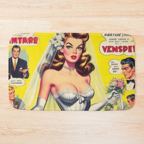 Item preview, Retro Bride Pin Up designed and sold by PulpVintage.