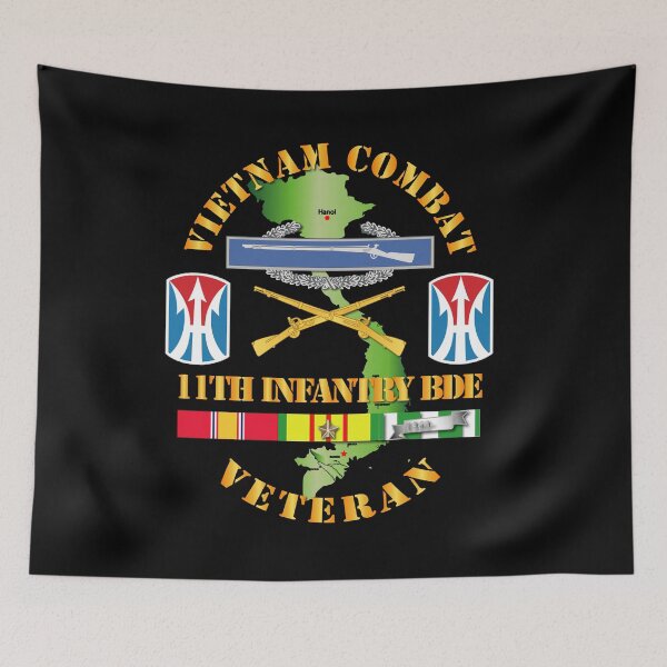 Item preview, Army - Vietnam Combat Infantry Veteran w 11th Inf Bde SSI V1 designed and sold by Military Insignia Products.