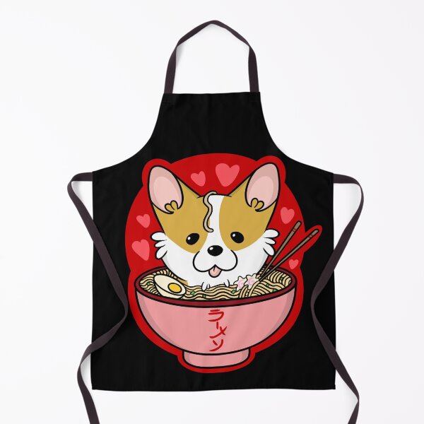 Item preview, Kawaii Corgi Ramen designed and sold by DrawsCutePaws.