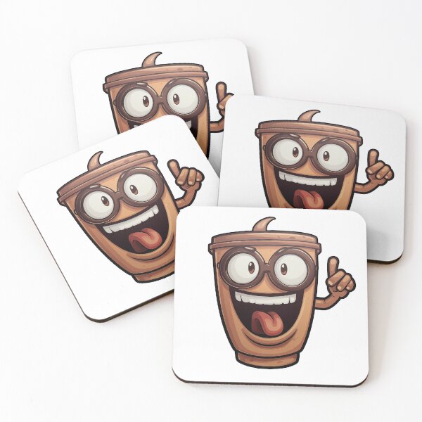 Item preview, Energetic Coffee Cup Cartoon designed and sold by Kitty Nut House.