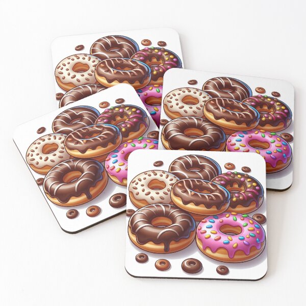 Item preview, Cartoon donut pile designed and sold by siljeberg.