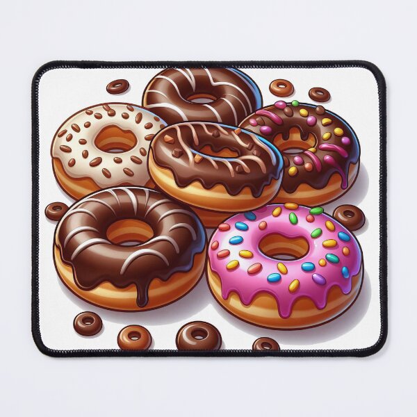 Item preview, Cartoon donut pile designed and sold by siljeberg.