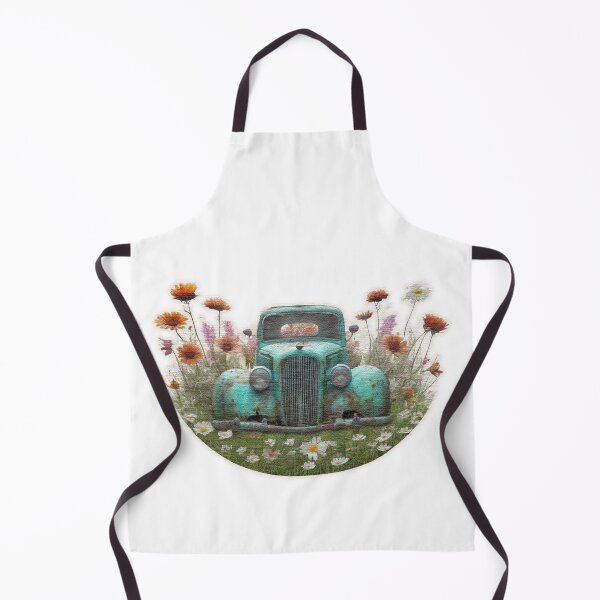 Item preview, Old car in a field of flowers designed and sold by jnsmerchstore.