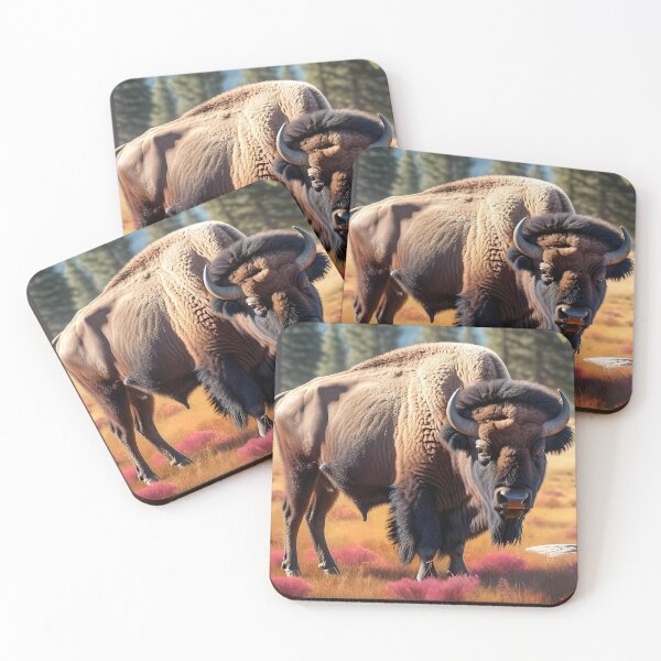 Item preview, Picture of an American Bison in the Wild designed and sold by Petalandfur.